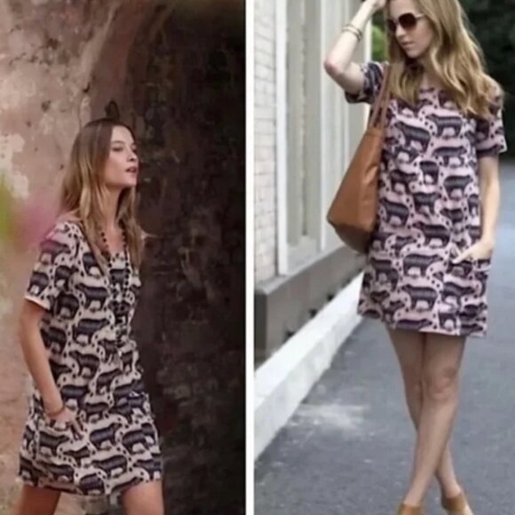 Anthropologie | Bear Print Dress 4 - Picture 10 of 10